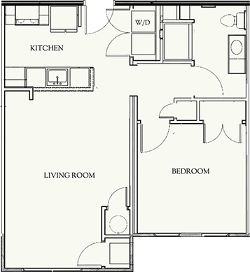 One Bedroom Senior Living Apartment for rent in Fishersville, Va